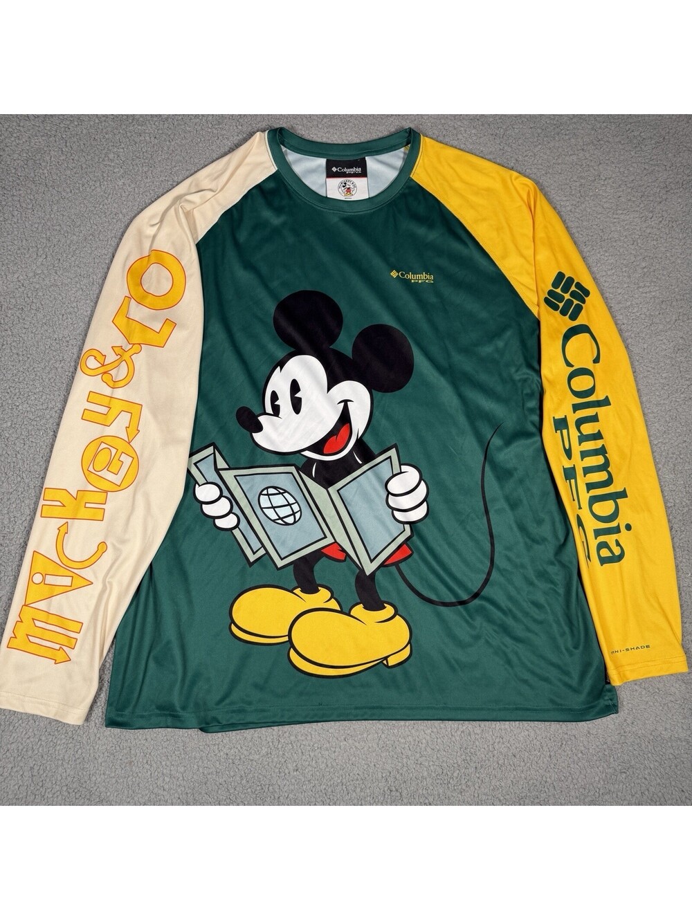 Disney & Columbia Mickey Mouse Long Sleeve Shirt Men’s Size XXL